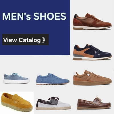 Men's Shoes. Click here to download the catalog.